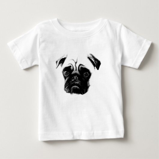 Mops+T-Shirts Baby T-shirt (Vorderseite)