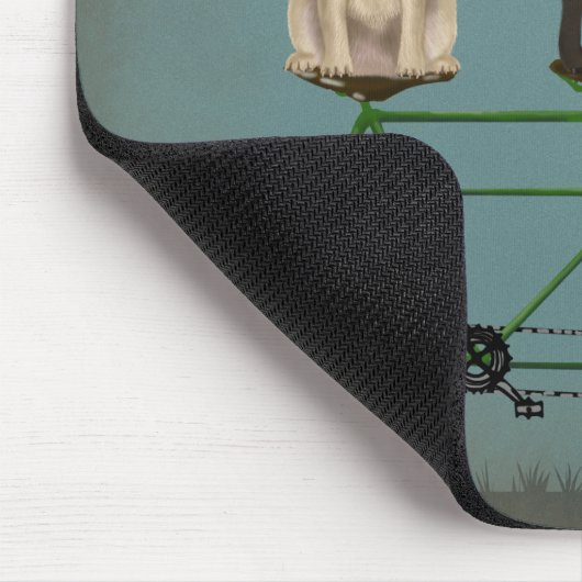 Mops Tandem Mousepad (Ecke)