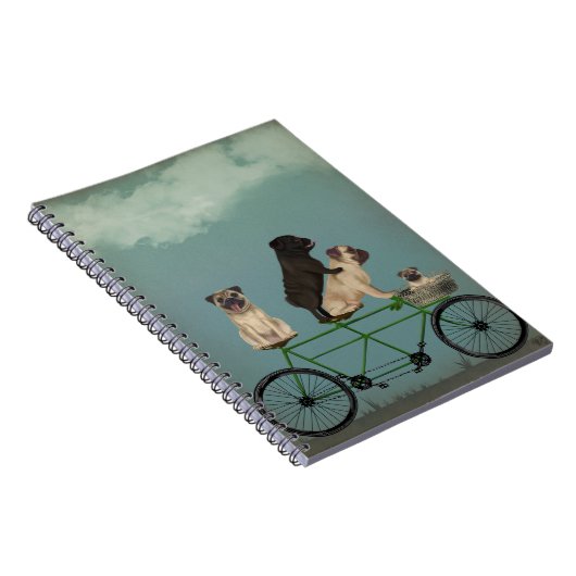 Mops Tandem Notizblock (Rechte Seite)