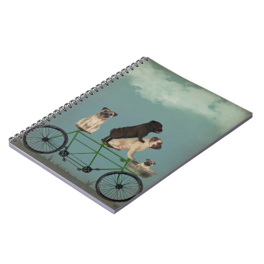 Mops Tandem Notizblock (Linke Seite)