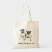 Mops-Taschen-Tasche Tragetasche (Vorne)