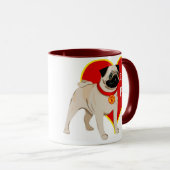 Mops Tasse (VorderseiteRechts)