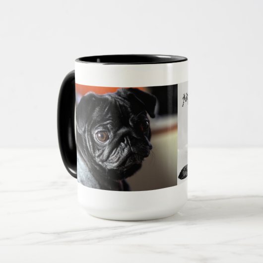 Mops Tasse (Vorderseite Links)