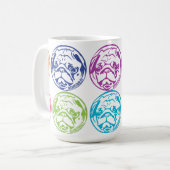 MOPS-TASSE KAFFEETASSE (Vorderseite Links)