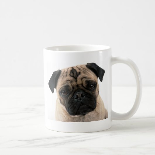 Mops-Tasse Kaffeetasse (Rechts)