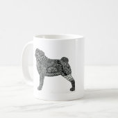 Mops-Tasse Kaffeetasse (Vorderseite Links)