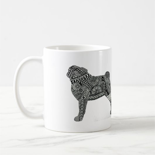 Mops-Tasse Kaffeetasse (Links)
