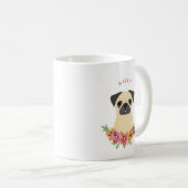 Mops-Tasse Kaffeetasse (VorderseiteRechts)