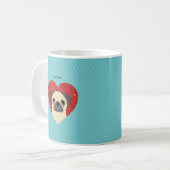 Mops-Tasse Kaffeetasse (Vorderseite Links)