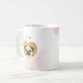 Mops-Tasse Kaffeetasse (Vorderseite Links)