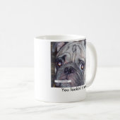 Mops-Tasse Kaffeetasse (VorderseiteRechts)