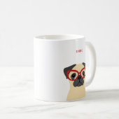 Mops-Tasse Kaffeetasse (VorderseiteRechts)
