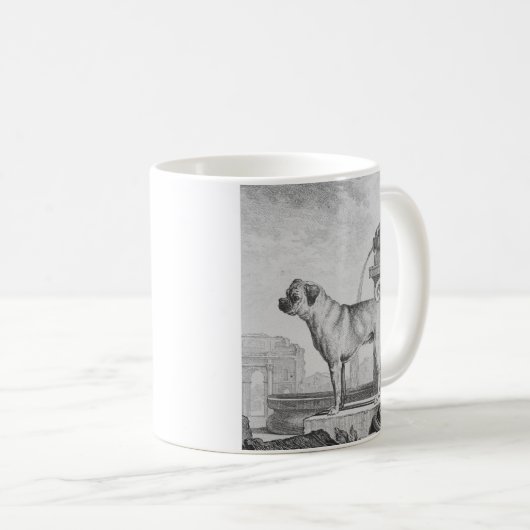 Mops-Tasse Kaffeetasse (VorderseiteRechts)