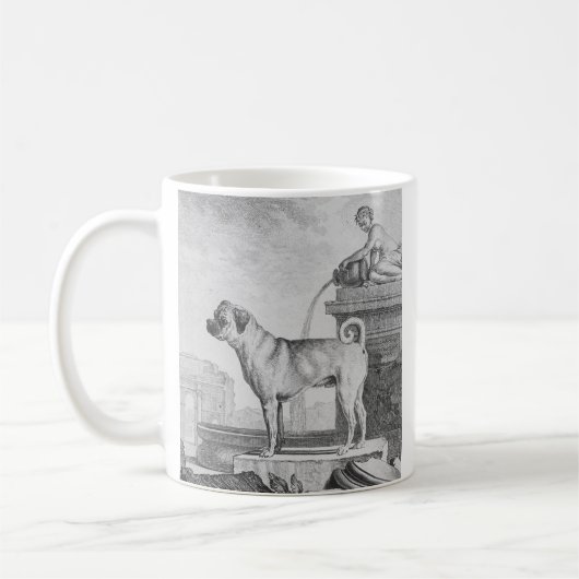 Mops-Tasse Kaffeetasse (Links)