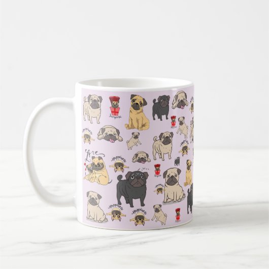 Mops Tasse Mops Kaffee Tasse Bestes Geschenk für M (Links)