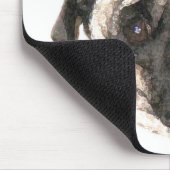 Mops Tasse Mousepad (Ecke)