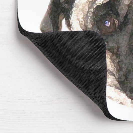 Mops Tasse Mousepad (Ecke)