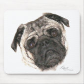 Mops Tasse Mousepad (Vorne)