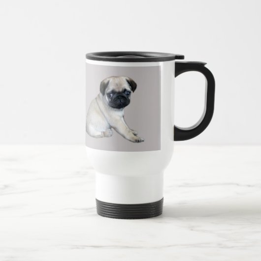 Mops-Tasse Reisebecher (Rechts)