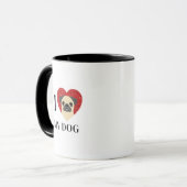 Mops-Tasse Tasse (Vorderseite Links)