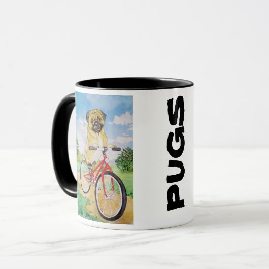 Mops-Tasse Tasse (Vorderseite Links)