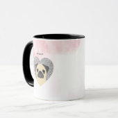 Mops-Tasse Tasse (Vorderseite Links)