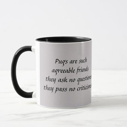 Mops-Tasse Tasse (Links)