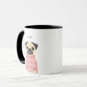 Mops-Tasse Tasse (Vorderseite Links)