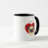 Mops-Tasse Tasse (VorderseiteRechts)