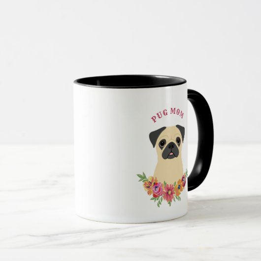 Mops-Tasse Tasse (VorderseiteRechts)