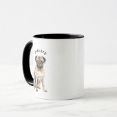 Mops-Tasse Tasse (Vorderseite Links)