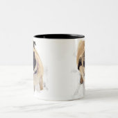 Mops-Tasse Zweifarbige Tasse (Mittel)