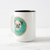 Mops-Tasse Zweifarbige Tasse (Vorderseite Links)