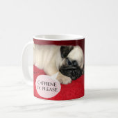 MOPS-TASSEN Caffinated Kaffeetasse (Vorderseite Links)
