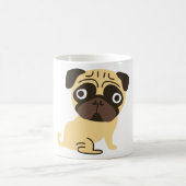 Mops-Tassen-Creme Kaffeetasse (Mittel)