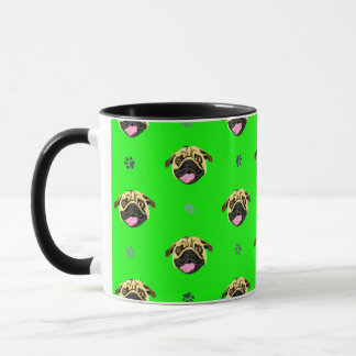 Mops-Tassen-Grün Tasse