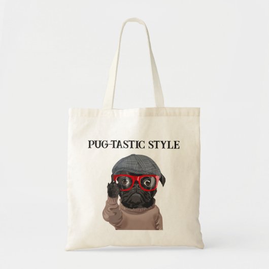 Mops-Tastic-Stil Tragetasche (Vorne)