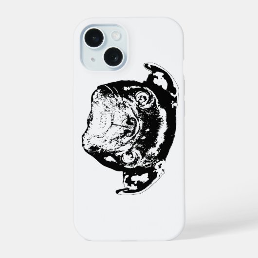 Mops Tech Hülle iPhone 15 Hülle (Rückseite)