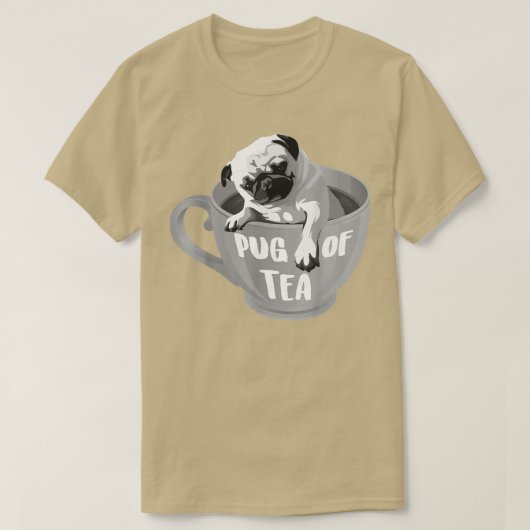 Mops Tee Coole Kräutergetränke Fantastisch und fri (Design vorne)