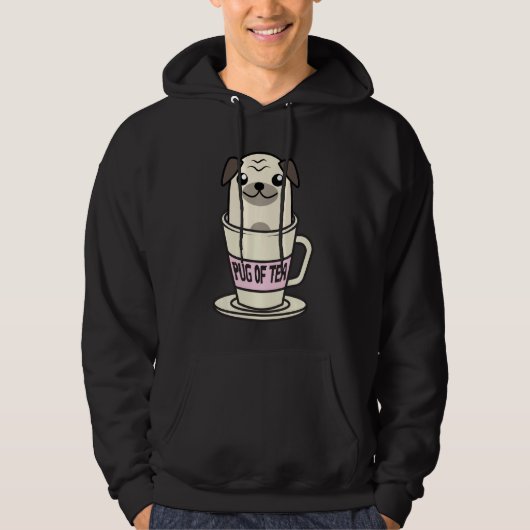 Mops Tee Coole Kräutergetränke Funny Ani (Vorderseite)