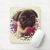 Mops, Tier, Natur Mousepad (Mit Mouse)