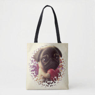 Mops, Tier, Natur Tasche