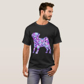 Mops - Tierkunst T-Shirt (Vorne ganz)