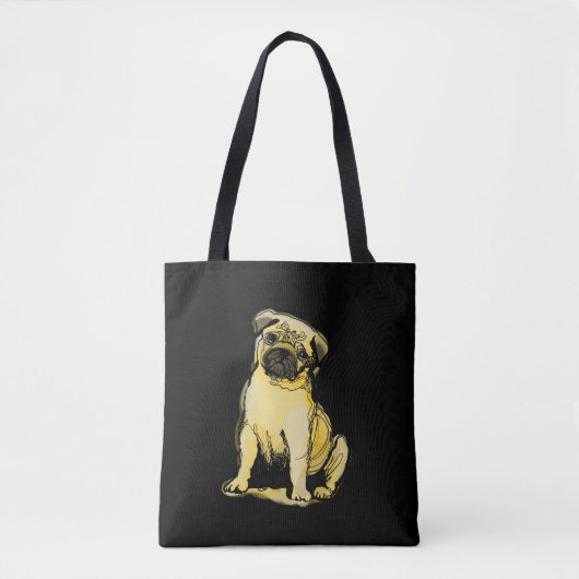 Mops Tote Bag Tasche (Vorderseite)