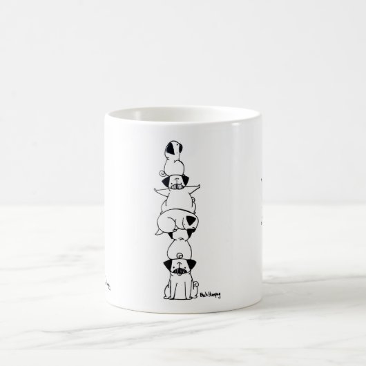 Mops-Totem Kaffeetasse (Mittel)