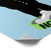 Mops Tragen eines Anzug Nope Poster (Ecke)