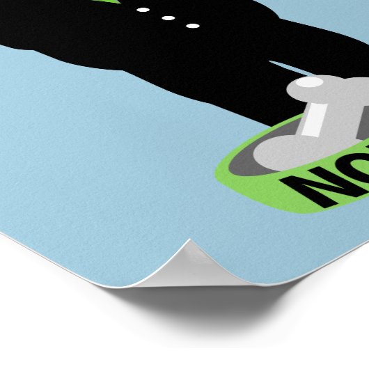 Mops Tragen eines Anzug Nope Poster (Ecke)