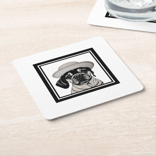 Mops Tragen von Untersetzer (angewinkelt)