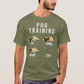 Mops Training Hund Premium T-Shirt (Vorderseite)
