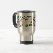 Mops Travel Mug Cup Reisebecher (Vorderseite Links)